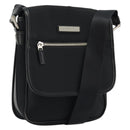 BURBERRY Shoulder Bag Nylon Black Silver Auth bs34401-1