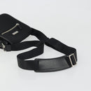 BURBERRY Shoulder Bag Nylon Black Silver Auth bs34401-7