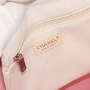 CHANEL Tote Bag Canvas Beige Silver CC Auth bs34402A-14