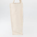 CHANEL Tote Bag Canvas Beige Silver CC Auth bs34402A-5
