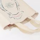 CHANEL Tote Bag Canvas Beige Silver CC Auth bs34402A-6
