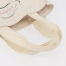CHANEL Tote Bag Canvas Beige Silver CC Auth bs34402A-7
