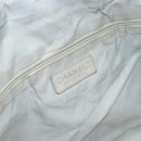 CHANEL Paris Biarritz GM Tote Bag Coated Canvas Gray Silver CC Auth bs34403-18