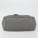 CHANEL Paris Biarritz GM Tote Bag Coated Canvas Gray Silver CC Auth bs34403-5