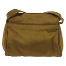 PRADA Shoulder Bag Satin Khaki Gold Auth bs34407-2