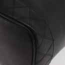 CHANEL Bicolore Vanity Hand Bag Leather Black Gold CC Auth bs34409-14