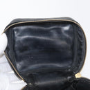 CHANEL Bicolore Vanity Hand Bag Leather Black Gold CC Auth bs34409-10