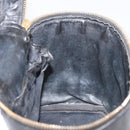 CHANEL Bicolore Vanity Hand Bag Leather Black Gold CC Auth bs34409-19