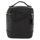 CHANEL Bicolore Vanity Handtasche Leder Schwarz Gold CC Auth bs34409-2