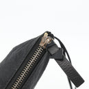 BOTTEGA VENETA Pouch Nylon Black Silver Auth bs34412-10