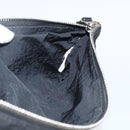BOTTEGA VENETA Pouch Nylon Black Silver Auth bs34412-18