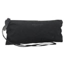 BOTTEGA VENETA Pouch Nylon Black Silver Auth bs34412-1