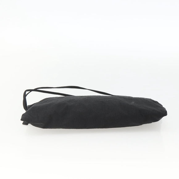 BOTTEGA VENETA Pouch Nylon Black Silver Auth bs34412