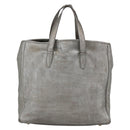 SAINT LAURENT Y Mail Tote Bag Leather Silver 188651 Auth bs34419-2