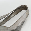 SAINT LAURENT Y Mail Tote Bag Leather Silver 188651 Auth bs34419-9