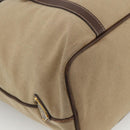 PRADA Tote Bag Canvas Beige Gold Auth bs34420-15