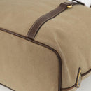 PRADA Tote Bag Canvas Beige Gold Auth bs34420-16