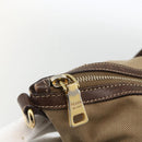 PRADA Tote Bag Canvas Beige Gold Auth bs34420-10