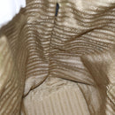 PRADA Tote Bag Canvas Beige Gold Auth bs34420-20