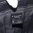 CELINE Macadam Canvas Hand Bag Vinyl Brown Gold Auth bs34426-17