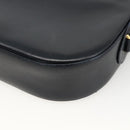 CARTIER Shoulder Bag Leather Navy Gold Auth bs34428-15