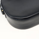 CARTIER Shoulder Bag Leather Navy Gold Auth bs34428-16