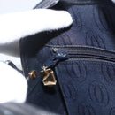 CARTIER Shoulder Bag Leather Navy Gold Auth bs34428-20