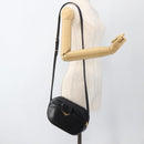 CARTIER Shoulder Bag Leather Navy Gold Auth bs34428-22
