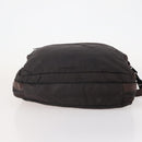 LOEWE Business Bag Nylon 2way Brown Silver Auth bs34429-6