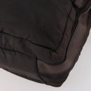 LOEWE Business Bag Nylon 2way Brown Silver Auth bs34429-15