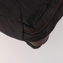 LOEWE Business Bag Nylon 2way Brown Silver Auth bs34429-17