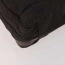 LOEWE Business Bag Nylon 2way Brown Silver Auth bs34429-18
