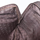 LOEWE Business Bag Nylon 2way Brown Silver Auth bs34429-20