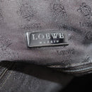 LOEWE Business Bag Nylon 2way Brown Silver Auth bs34429-22