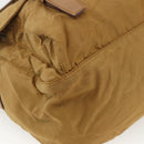 PRADA Shoulder Bag Nylon Brown Silver Auth bs34431-16