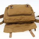 PRADA Shoulder Bag Nylon Brown Silver Auth bs34431-22