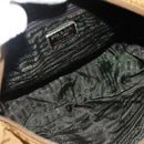 PRADA Shoulder Bag Nylon Brown Silver Auth bs34431-9