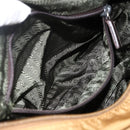 PRADA Shoulder Bag Nylon Brown Silver Auth bs34431-28