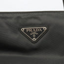 PRADA Hand Bag Nylon Gray Silver Auth bs34432-17