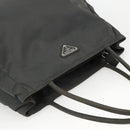 PRADA Hand Bag Nylon Gray Silver Auth bs34432-6