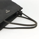 PRADA Hand Bag Nylon Gray Silver Auth bs34432-7