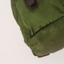 PRADA Backpack Nylon Green Silver Auth bs34433-17