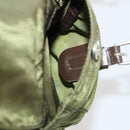 PRADA Backpack Nylon Green Silver Auth bs34433-29