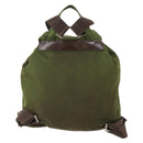 PRADA Backpack Nylon Green Silver Auth bs34433-2