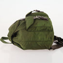 PRADA Backpack Nylon Green Silver Auth bs34433-4