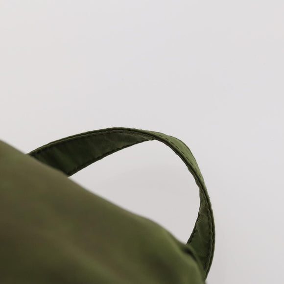 PRADA Backpack Nylon Green Silver Auth bs34433