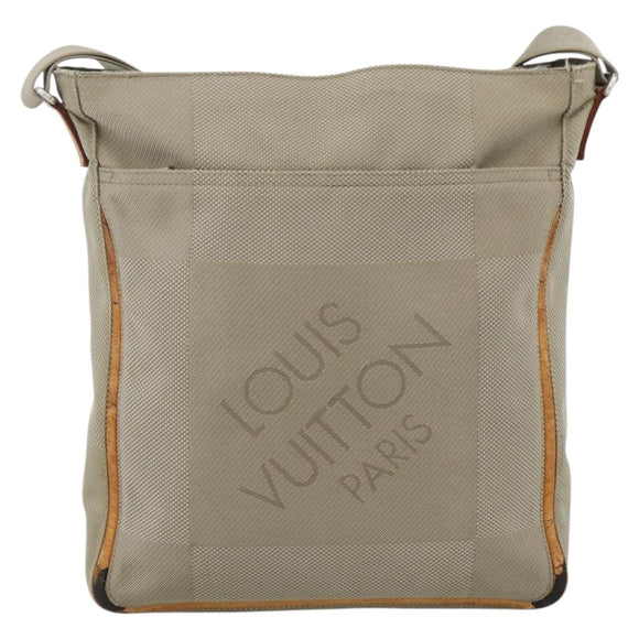 LOUIS VUITTON Damier Geant Compignon Messenger Bag Gray M93046 LV Auth bs34434