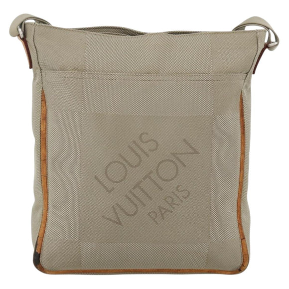 LOUIS VUITTON Damier Geant Compignon Messenger Bag Gray M93046 LV Auth bs34434