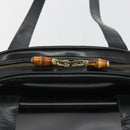 GUCCI Tote Bag Patent leather Black Gold Auth bs34437-17