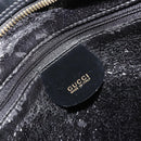 GUCCI Tote Bag Patent leather Black Gold Auth bs34437-18